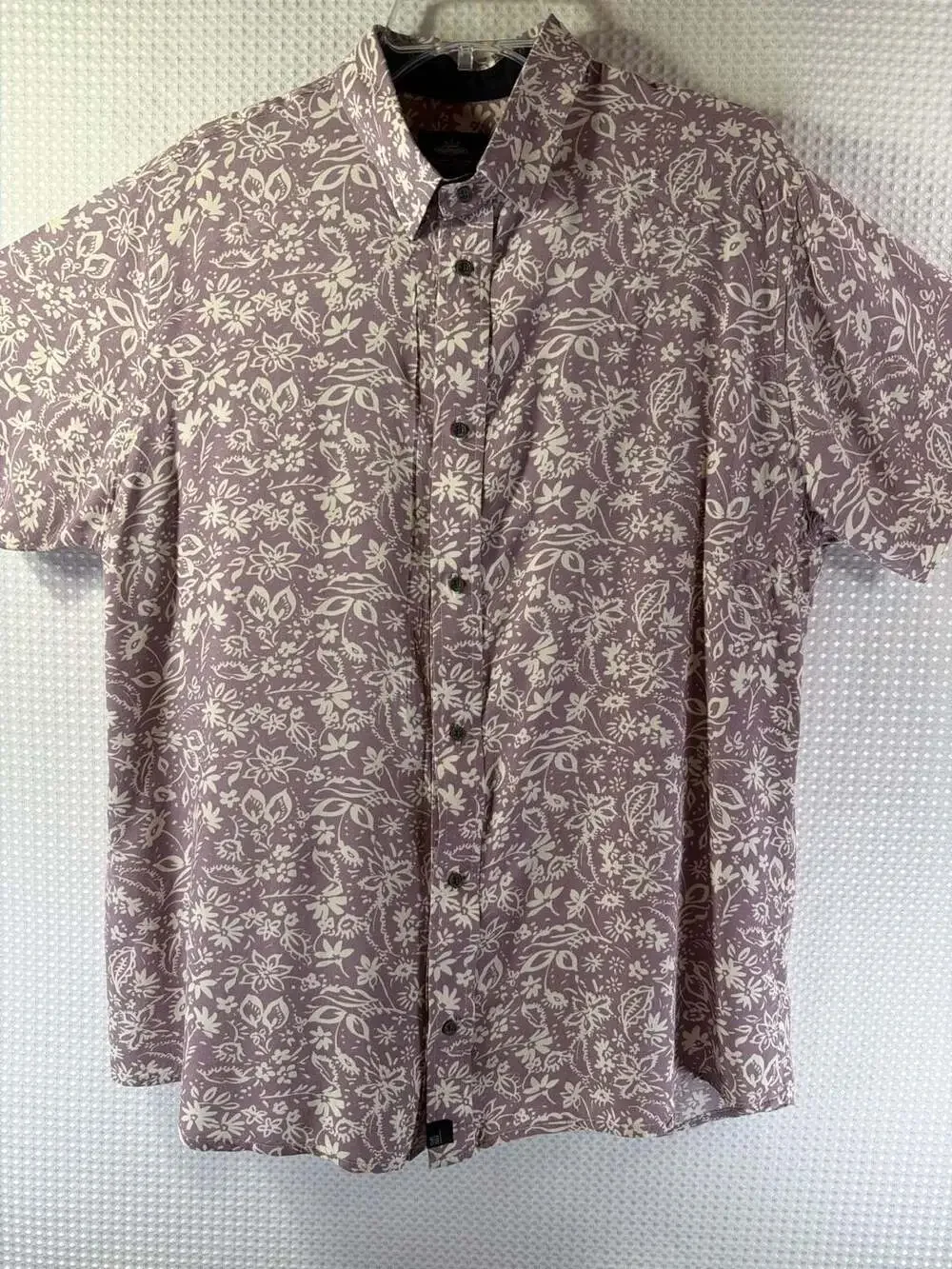 Fou-Fuera De Lo Comun Short Sleeve Floral Button-Up Shirt